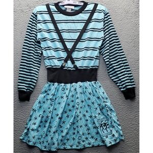 Little Lady Bubbles Cosplay Dress Women Large Multi-Patterned Crew Neck USA Made